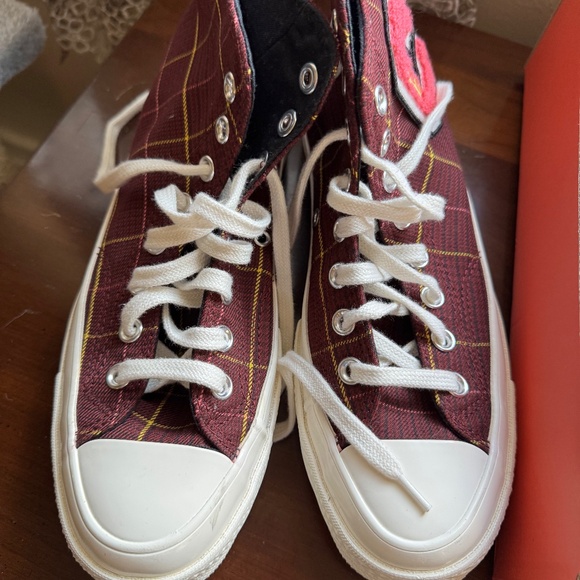 Converse Chuck 70 Burgundy Plaid Womens 9 - Picture 7 of 9